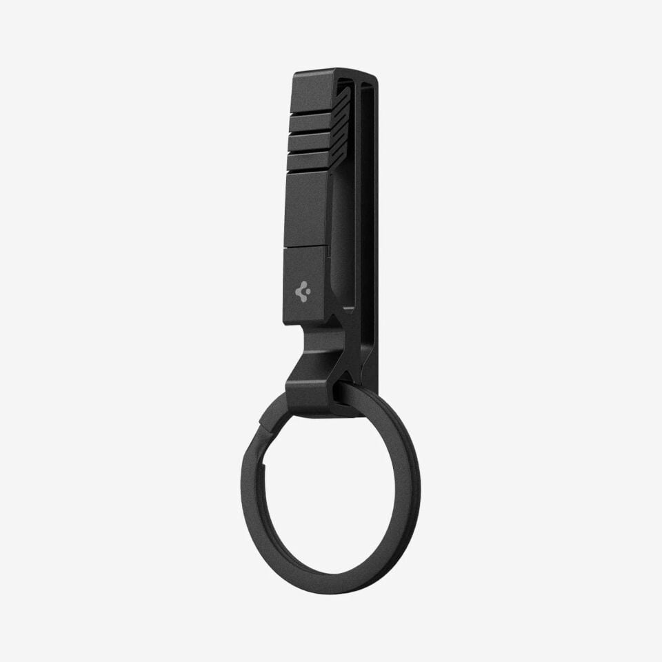 Spigen Anahtarlık / Şişe Açacağı Klipsi Kancası Metal Fit Black