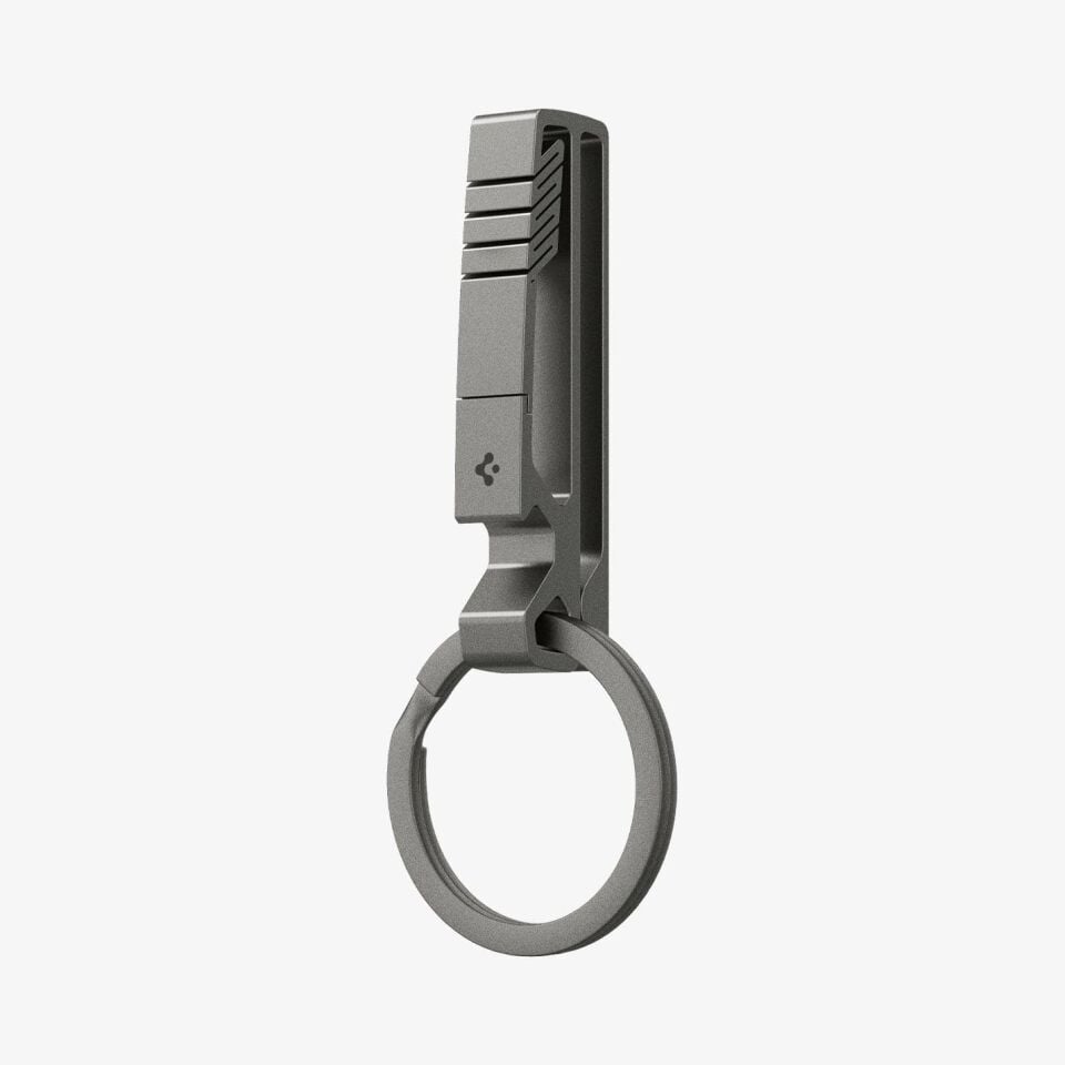 Spigen Anahtarlık / Şişe Açacağı Klipsi Kancası Metal Fit Gunmetal
