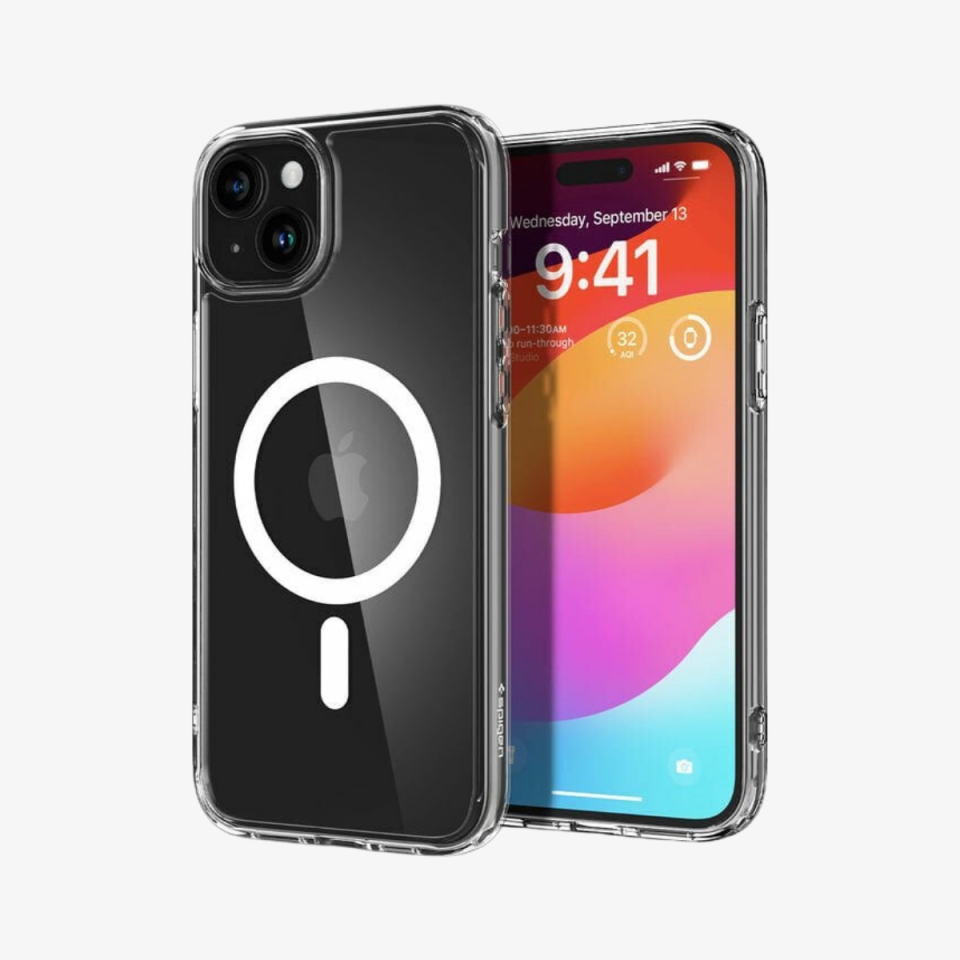 Spigen iPhone 15 / iPhone 14 / iPhone 13 Kılıf Crystal Hybrid MagFit MagSafe Özellikli