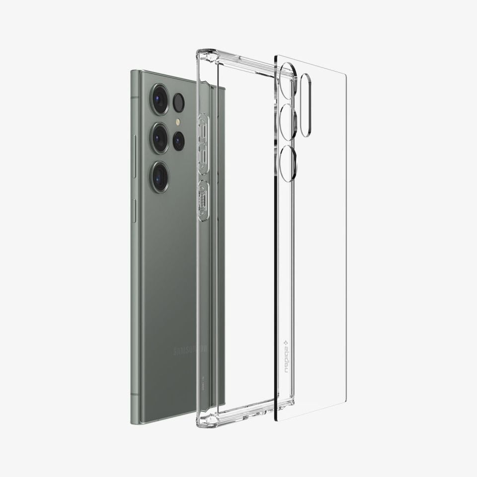 Galaxy S23 Ultra Kılıf, Spigen Ultra Hybrid Crystal Clear