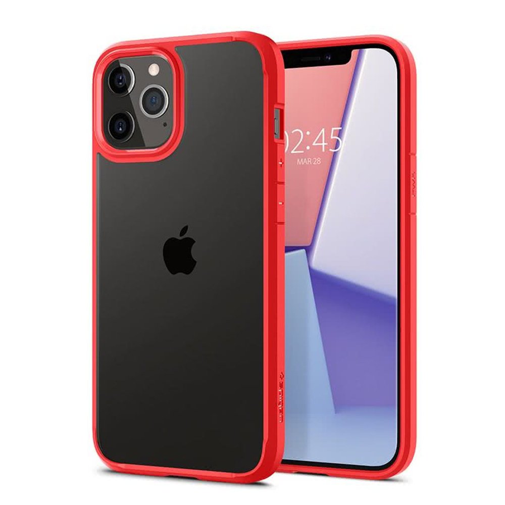 iPhone 12 / iPhone 12 Pro Kılıf, Spigen Ultra Hybrid Red