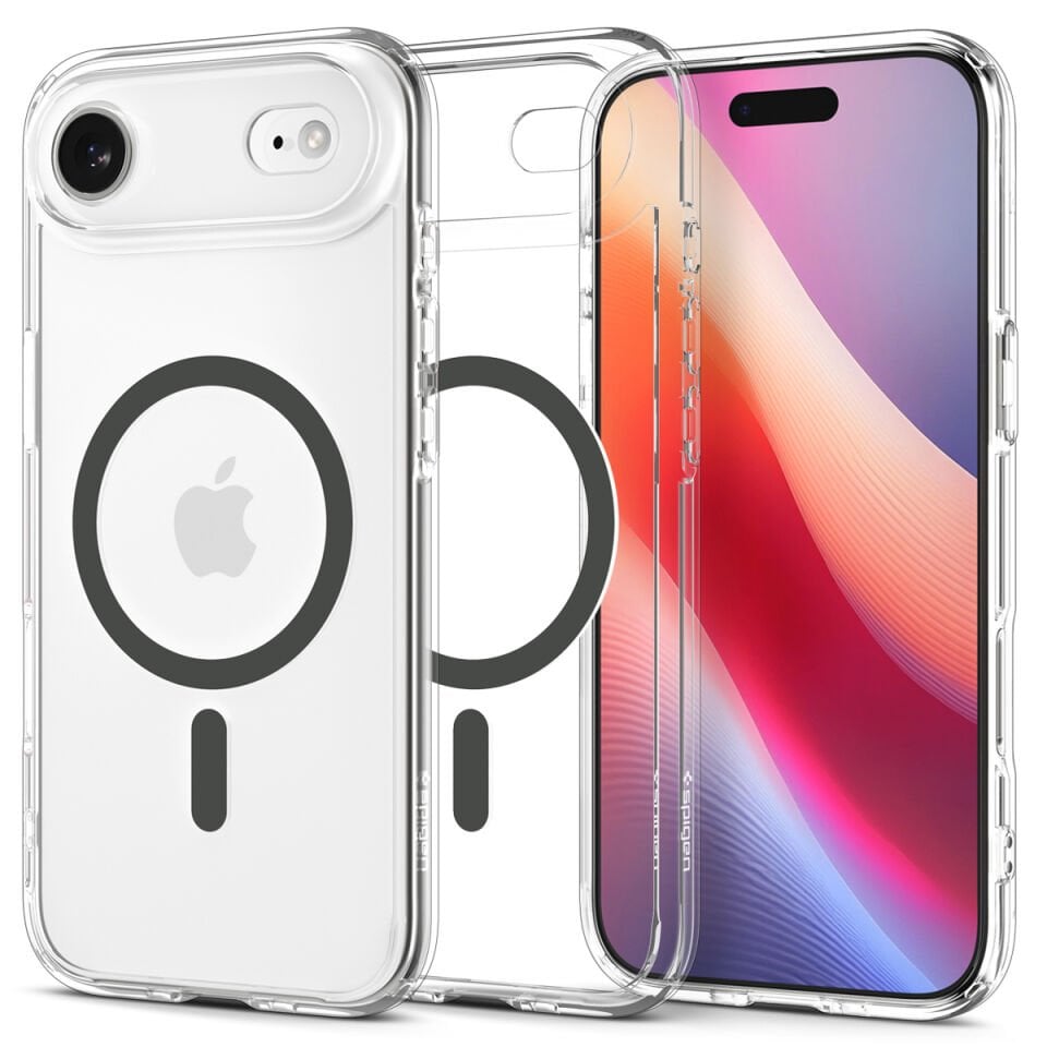 Spigen iPhone Air ince MagSafe Kılıf Ultra Hybrid Sararma Karşıtı DuraClear™ Hava Kanalı Teknolojisi™ Askeri Sınıf Koruma MagFit Şeffaf Kapak