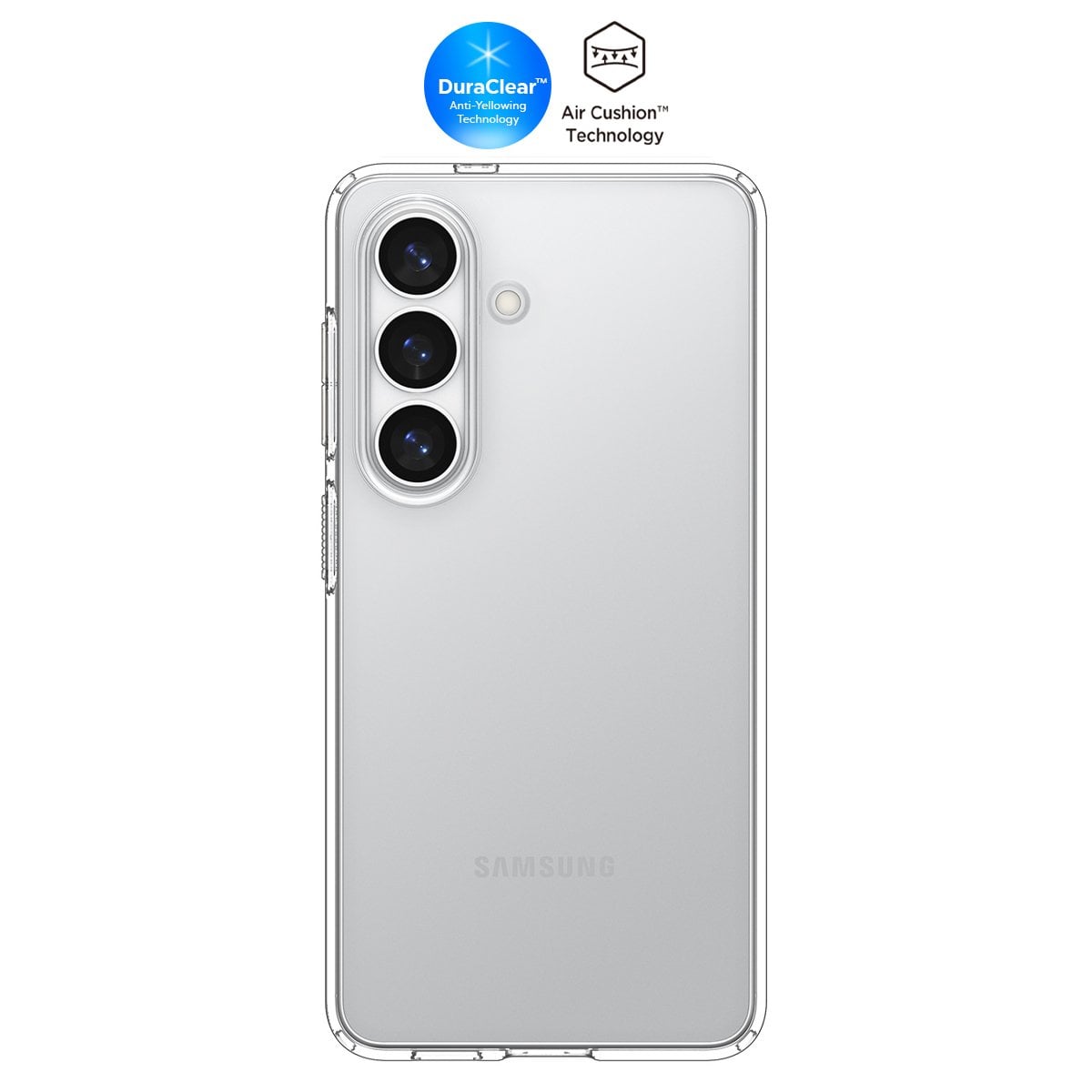 Spigen Samsung Galaxy S26 ile Uyumlu ince Kılıf Liquid Sararmaya Dayanıklı DuraClear™ Hava Kanalı Teknolojisi™ Askeri Sınıf Koruma Clear Şeffaf Kapak Cyrstal Clear
