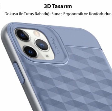 iPhone 11 Pro Max Kılıf, Caseology Parallax Silver