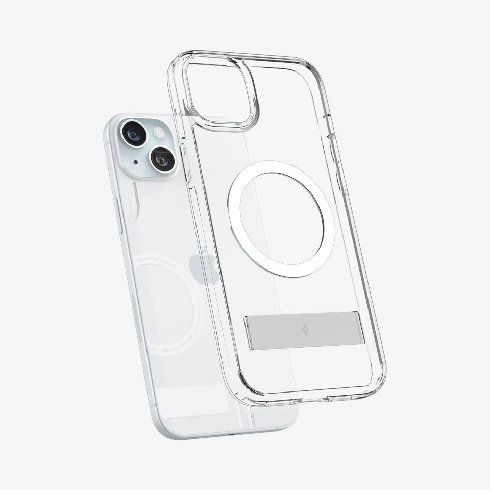 Spigen iPhone 15 / iPhone 14 / iPhone 13 Kılıf Ultra Hybrid S MagFit MagSafe Özellikli Crystal Clear