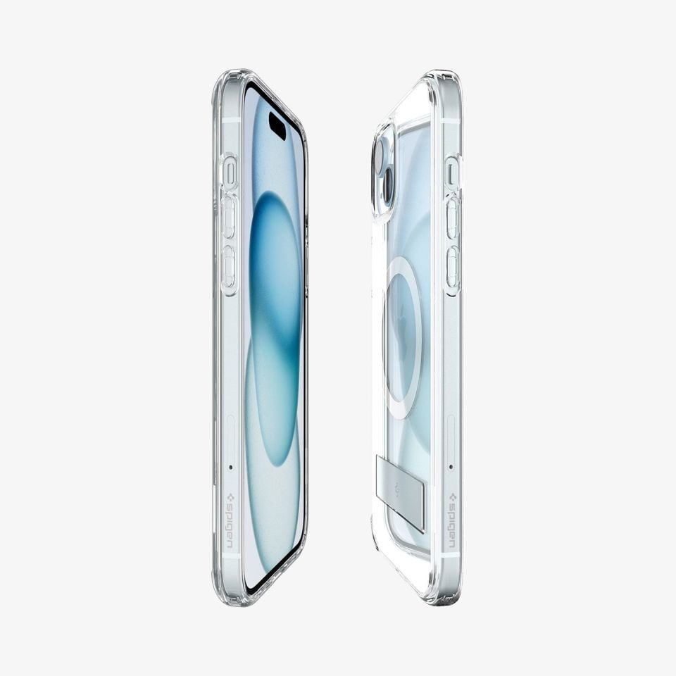 Spigen iPhone 15 / iPhone 14 / iPhone 13 Kılıf Ultra Hybrid S MagFit MagSafe Özellikli Crystal Clear