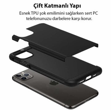iPhone 11 Pro Max Kılıf, Caseology Legion Matte Black