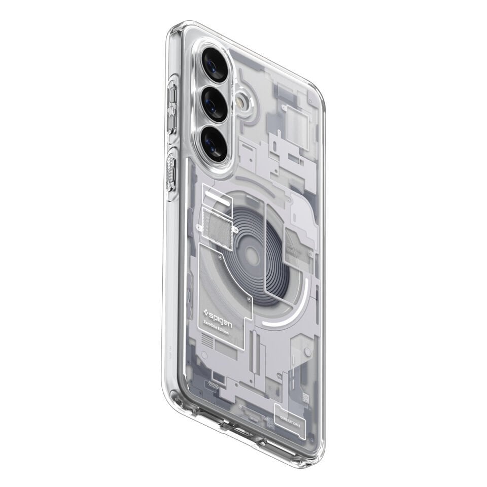 Spigen Samsung Galaxy S26 ile Uyumlu ince Kılıf Ultra Hybrid Sararmaya Dayanıklı DuraClear™ Hava Kanalı Teknolojisi™ Askeri Sınıf Koruma MagFit Şeffaf Kapak Zero One White
