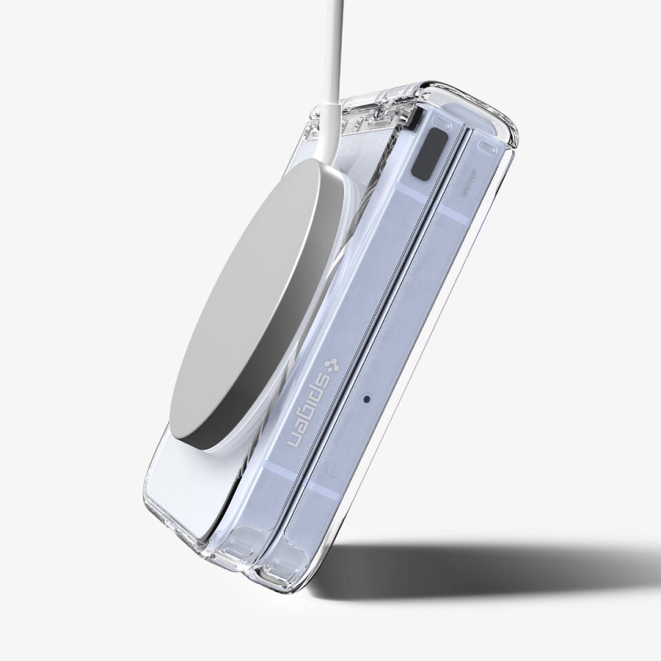 Spigen Galaxy Z Flip 7 FE / Z Flip 6 ince Kılıf Ultra Hybrid Pro Sararma Karşıtı DuraClear™ Hava Kanalı Teknolojisi™ Askeri Sınıf Koruma MagFit özellikli Şeffaf Kapak