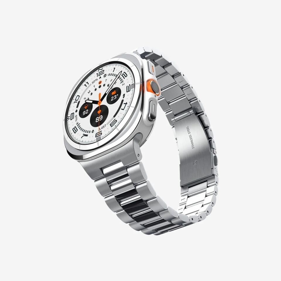 Spigen Galaxy Watch Ultra (47mm) Kordon Kayış Band Modern Fit Silver