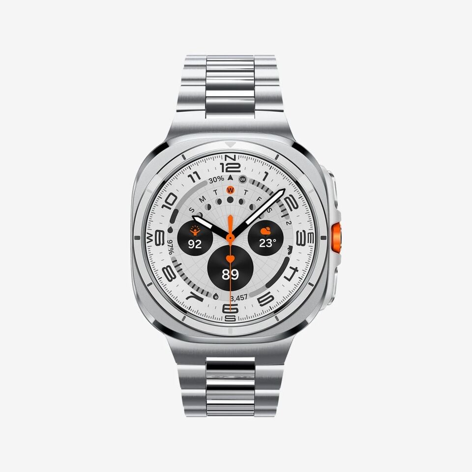 Spigen Galaxy Watch Ultra (47mm) Kordon Kayış Band Modern Fit Silver