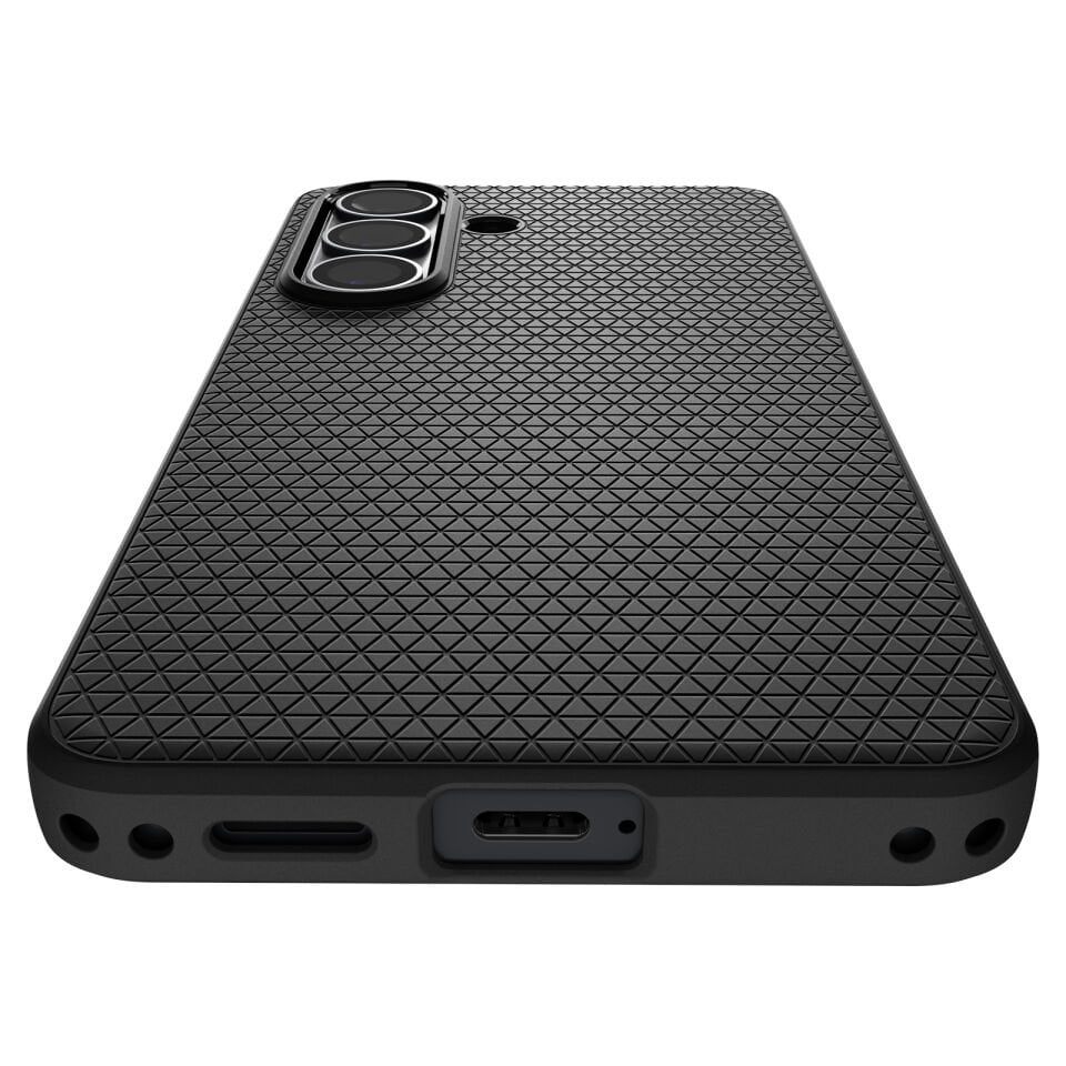 Spigen Samsung Galaxy S26 ile Uyumlu ince Kılıf Liquid Air Hava Kanalı Teknolojisi™ Askeri Sınıf Koruma Dokulu Yüzey Kapak Matte Black