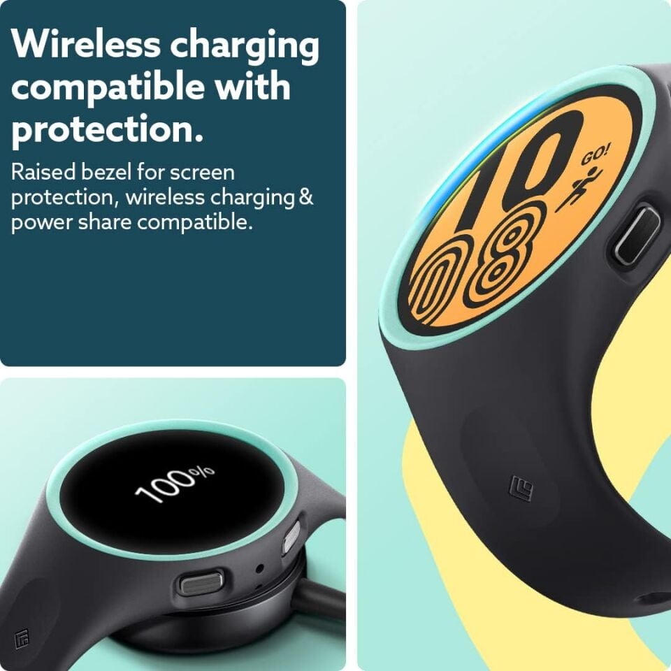 Spigen Caseology Galaxy Watch 5 / 4 (44mm) Kılıf Nano Pop Prune Charcoal