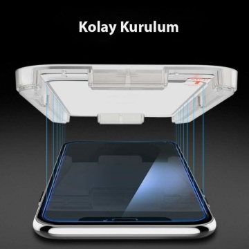 iPhone 11 Pro Max/XS Max Cam Ekran Koruyucu Kolay Kurulum, Spigen GLAS.tR EZ Fit Slim HD