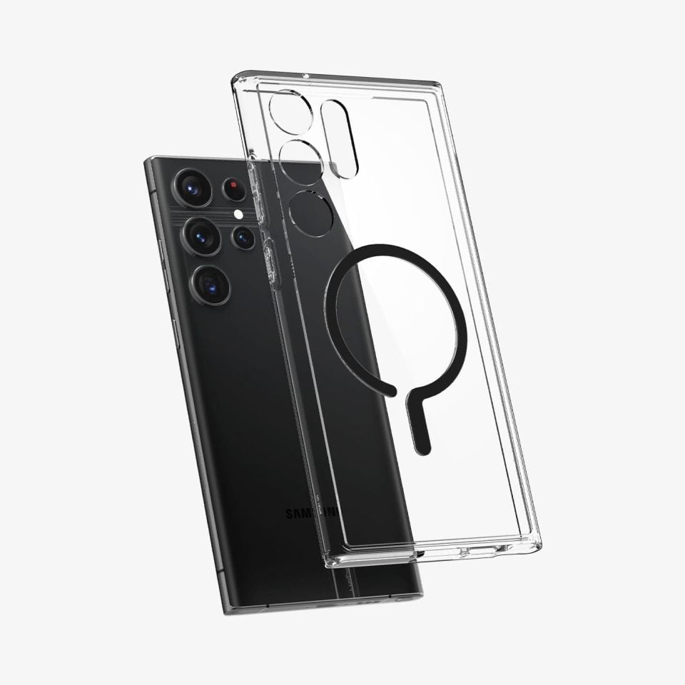 Galaxy S23 Ultra Kılıf, Spigen Ultra Hybrid OneTap Ring Black