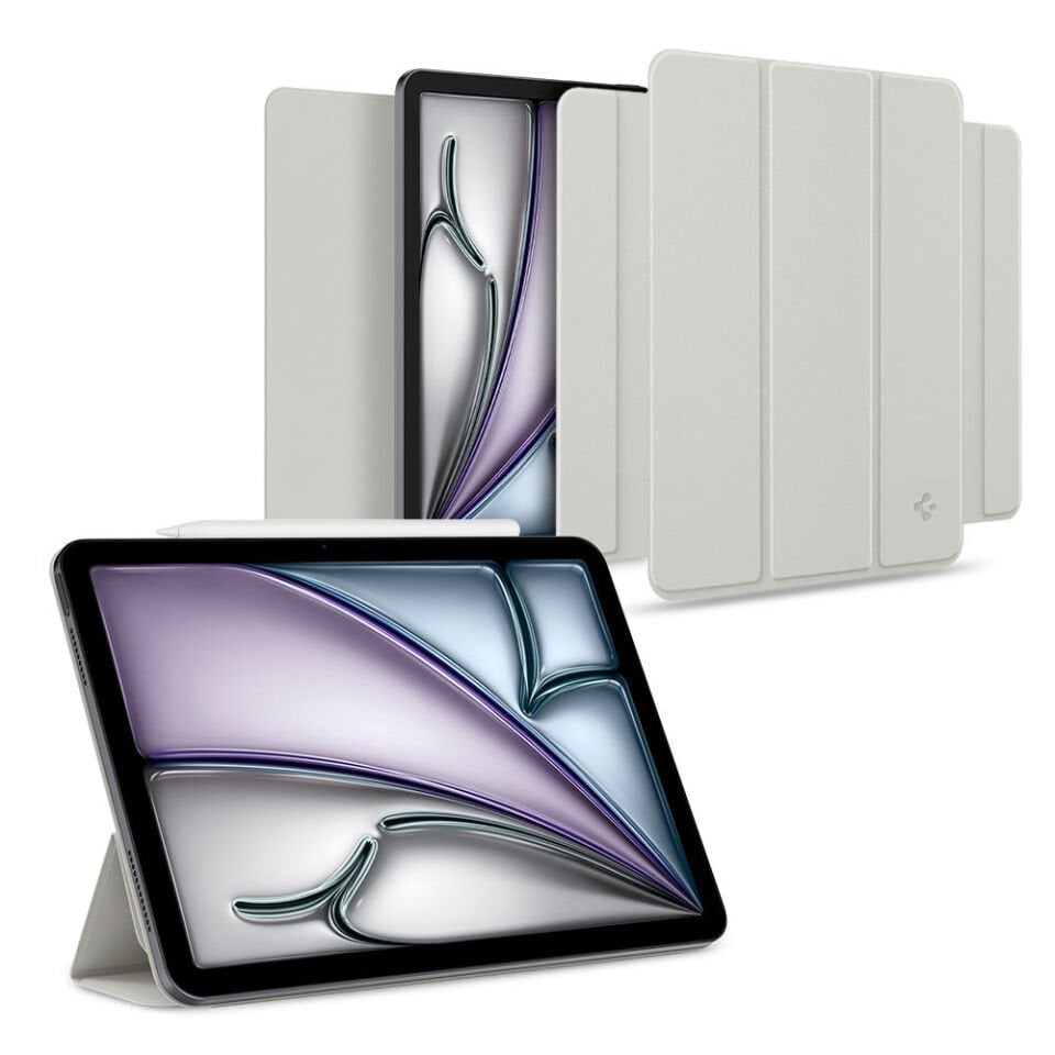 Spigen iPad Air 11'' M3 (2025) / M2 (2024) / Air 10.9'' (2022 / 2020) Kılıf Air Skin Folio OneTap Metal Ring MagFit Gray Gray