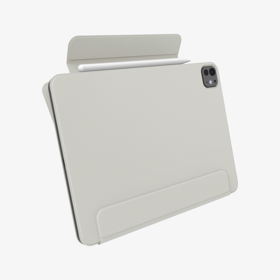 Spigen iPad Pro 11\'\' (2024) Kılıf Air Skin Folio OneTap Metal Ring MagFit Gray