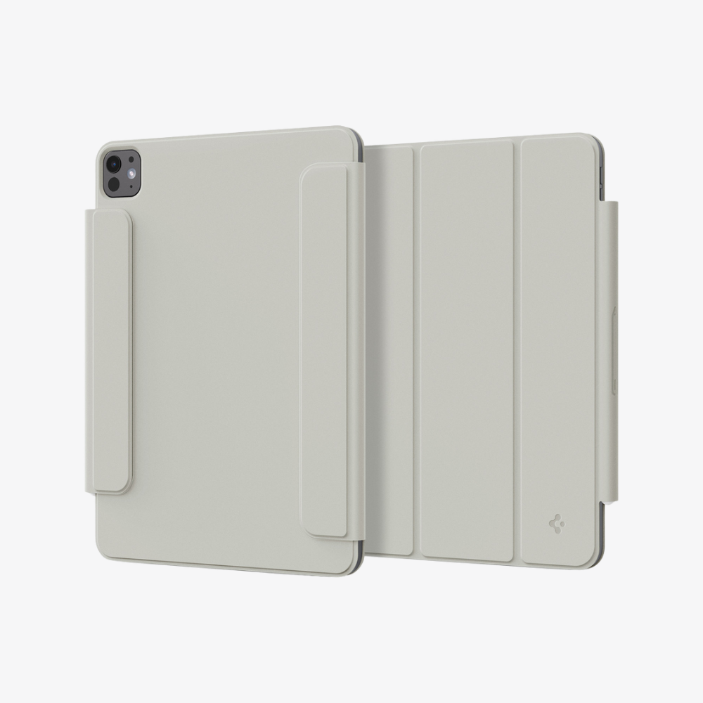 Spigen iPad Pro 11\'\' (2024) Kılıf Air Skin Folio OneTap Metal Ring MagFit Gray