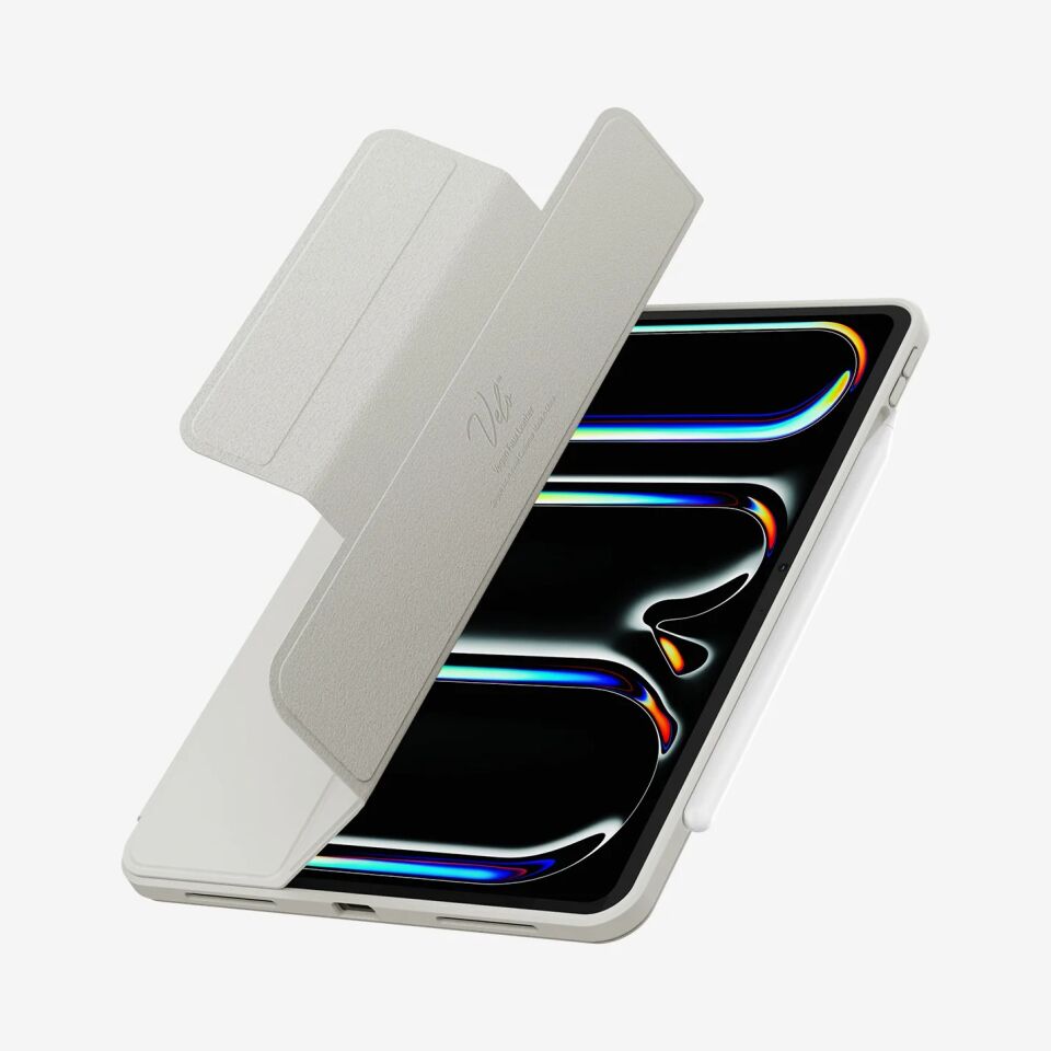 Spigen iPad Pro 11\'\' (2024) Kılıf Air Skin Pro OneTap Metal Ring MagFit Gray
