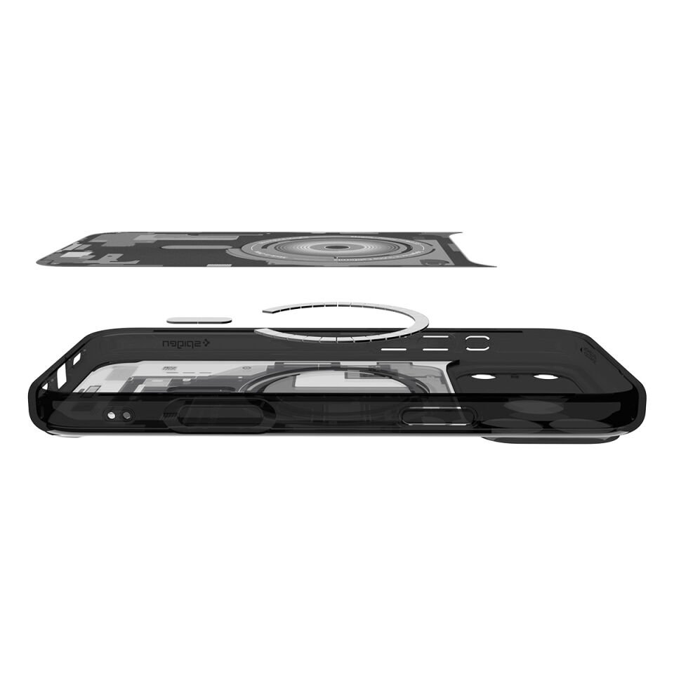 Spigen iPhone 17 Pro Max ince MagSafe Kılıf Ultra Hybrid Sararmaya Dayanıklı DuraClear™ Hava Kanalı Teknolojisi™ Askeri Sınıf Koruma MagFit Zero One Tasarım Kapak