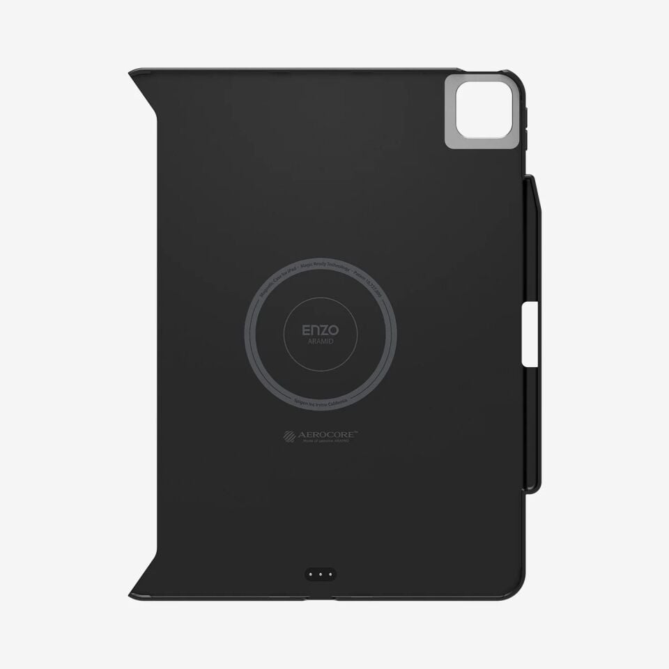 Spigen iPad Air 11'' M3 (2025) / M2 (2024) / Air 10.9'' (2022 / 2020) Kılıf Enzo Aramid OneTap Metal Ring MagFit Black