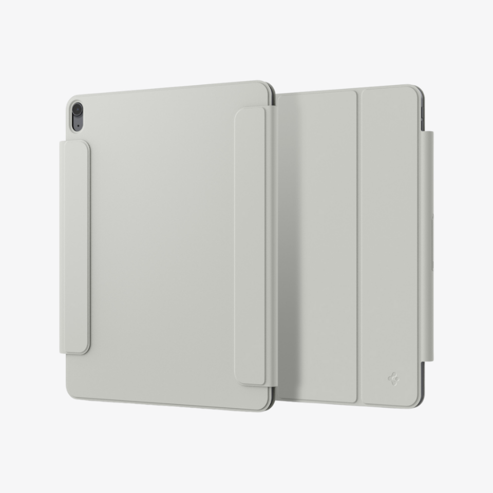 Spigen iPad Air 13'' M3 (2025) / M2 (2024) Kılıf Air Skin Folio OneTap Metal Ring MagFit Gray