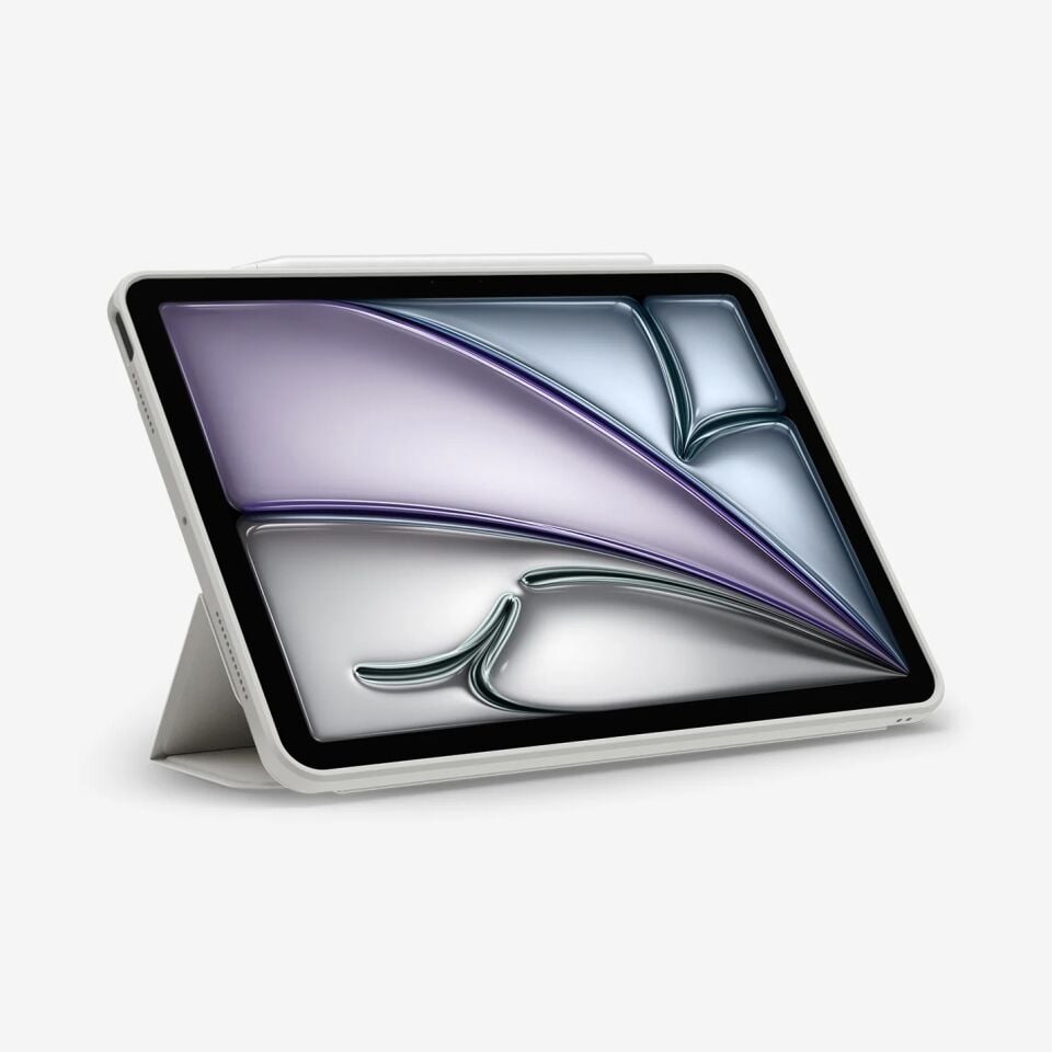 Spigen iPad Air 13'' M3 (2025) / M2 (2024) Kılıf Air Skin Pro OneTap Metal Ring MagFit Gray