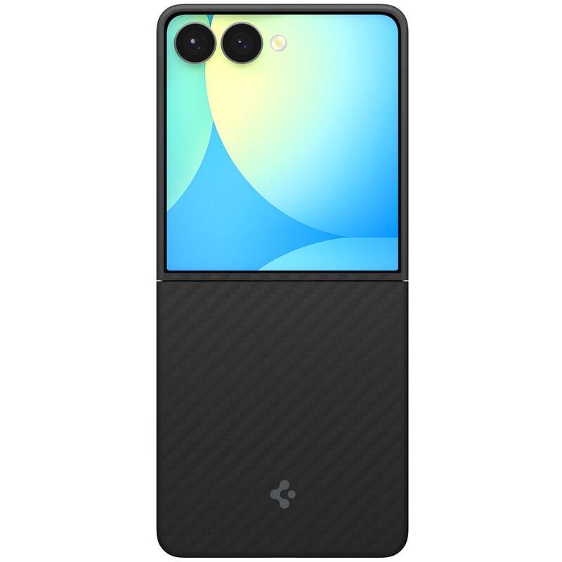 Spigen Galaxy Z Flip 7 ince Kılıf Air Skin Aramid Hava Kanalı Teknolojisi™ Askeri Sınıf Koruma Black Dokulu Yüzey Kapak Black