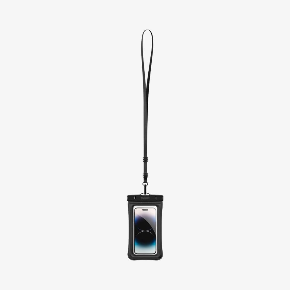 Spigen Aqua Shield Floating WaterProof Universal (Tüm Cihazlarla Uyumlu) IPX8 Sertifikalı Su Geçirmez Yüzer Kılıf Black
