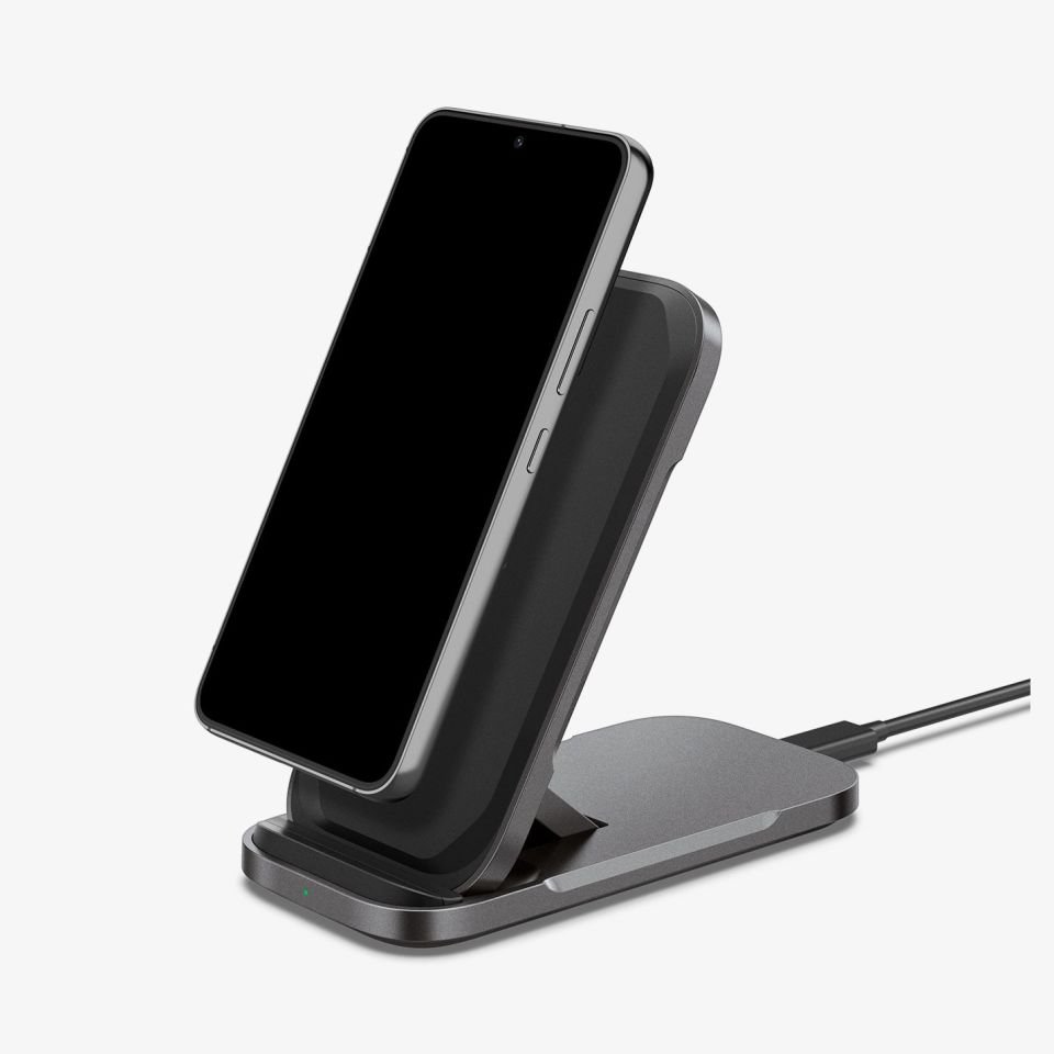 Spigen 15 W Evrensel Kablosuz Şarj Cihazı ArcField™ Stand Flex 15W PF2201
