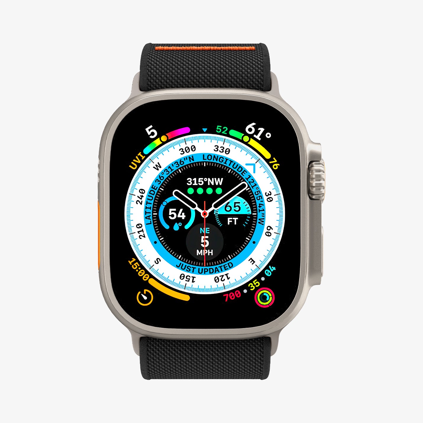 Spigen Apple Watch 49mm Ultra 2/1 - 46mm Seri 10 - 45mm Seri 9/8/7 - 44mm Seri SE2/SE/6/5/4 Kordon Kayış Band Lite Fit Ultra
