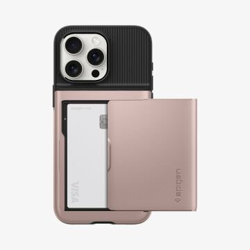 iPhone 15 Pro Kılıf, Spigen Slim Armor CS Rose Gold