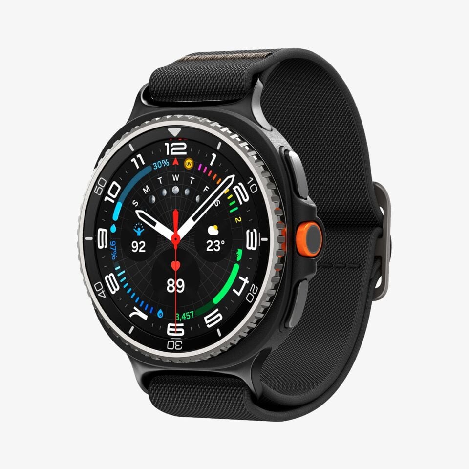 Spigen Galaxy Watch 8 Classic (46mm) & Watch 8 (44mm/40mm) Kordon Kayış Band Lite Fit Black