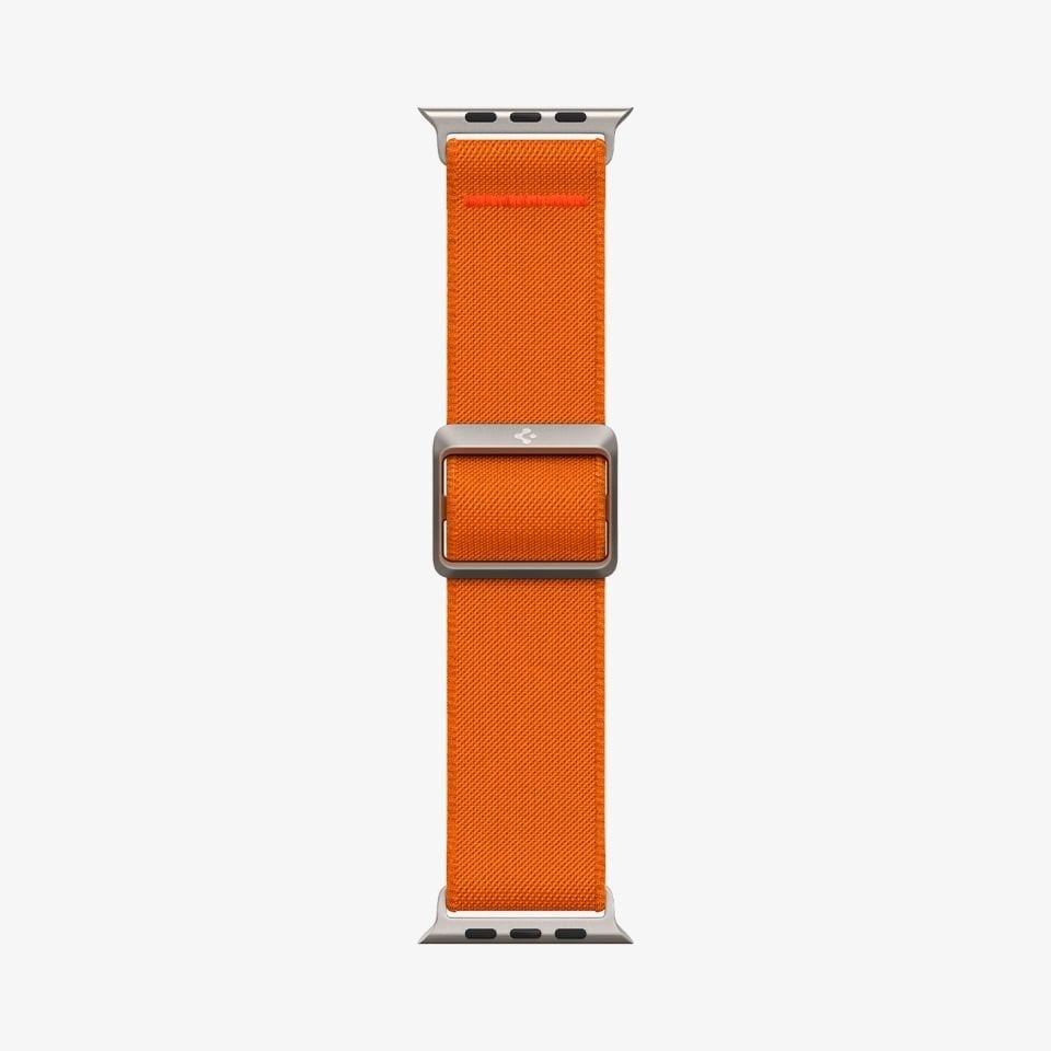Spigen Apple Watch 49mm Ultra 2/1 - 46mm Seri 10 - 45mm Seri 9/8/7 - 44mm Seri SE2/SE/6/5/4 Kordon Kayış Band Lite Fit Ultra Orange