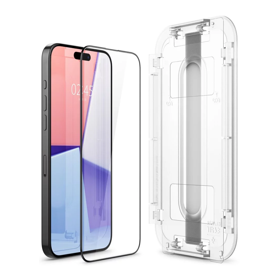 iPhone 15 Pro Cam Ekran Koruyucu Kolay Kurulum, Spigen Glas.tR EZ Fit FCB HD (1 adet)