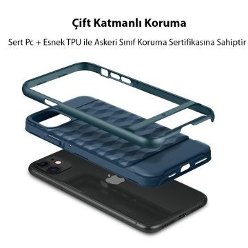 iPhone 11 Kılıf, Caseology Parallax Aqua Green