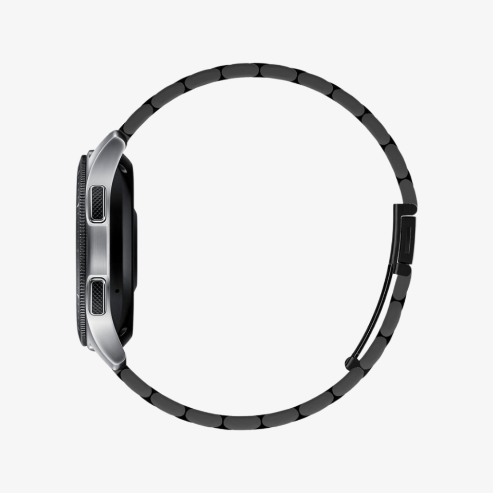 Galaxy Watch Serisi (40mm / 41mm / 42mm / 44mm / 45mm / 46mm) Kayış Kordon, Spigen Band Modern Fit (22mm) Black