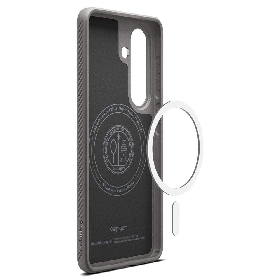 Spigen Samsung Galaxy S26 Plus ile Uyumlu ince Kılıf Liquid Air MagFit Sararmaya Dayanıklı DuraClear™ Hava Kanalı Teknolojisi™ Askeri Sınıf Koruma Şeffaf Kapak Marble Gray