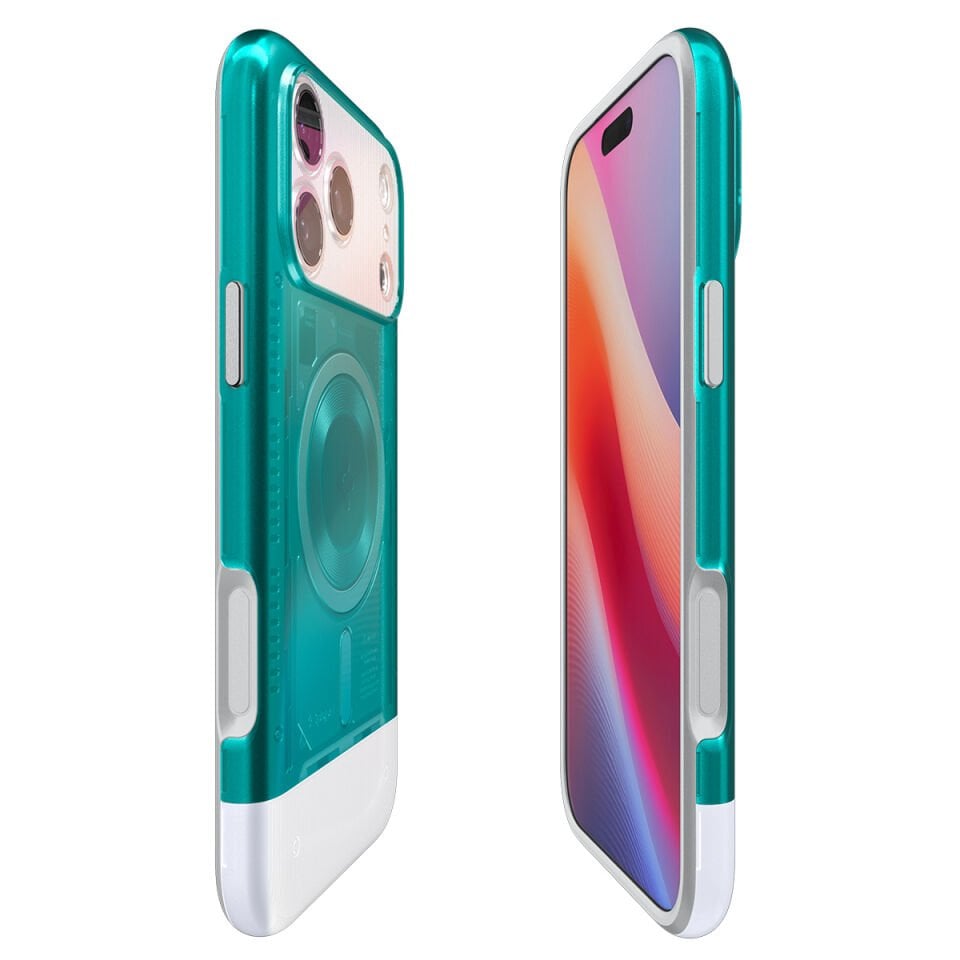 Spigen iPhone 17 Pro MagSafe Kılıf Classic C1 Hava Kanalı Teknolojisi™ Askeri Sınıf Koruma MagFit iMac Tasarım Kapak Bondi Blue