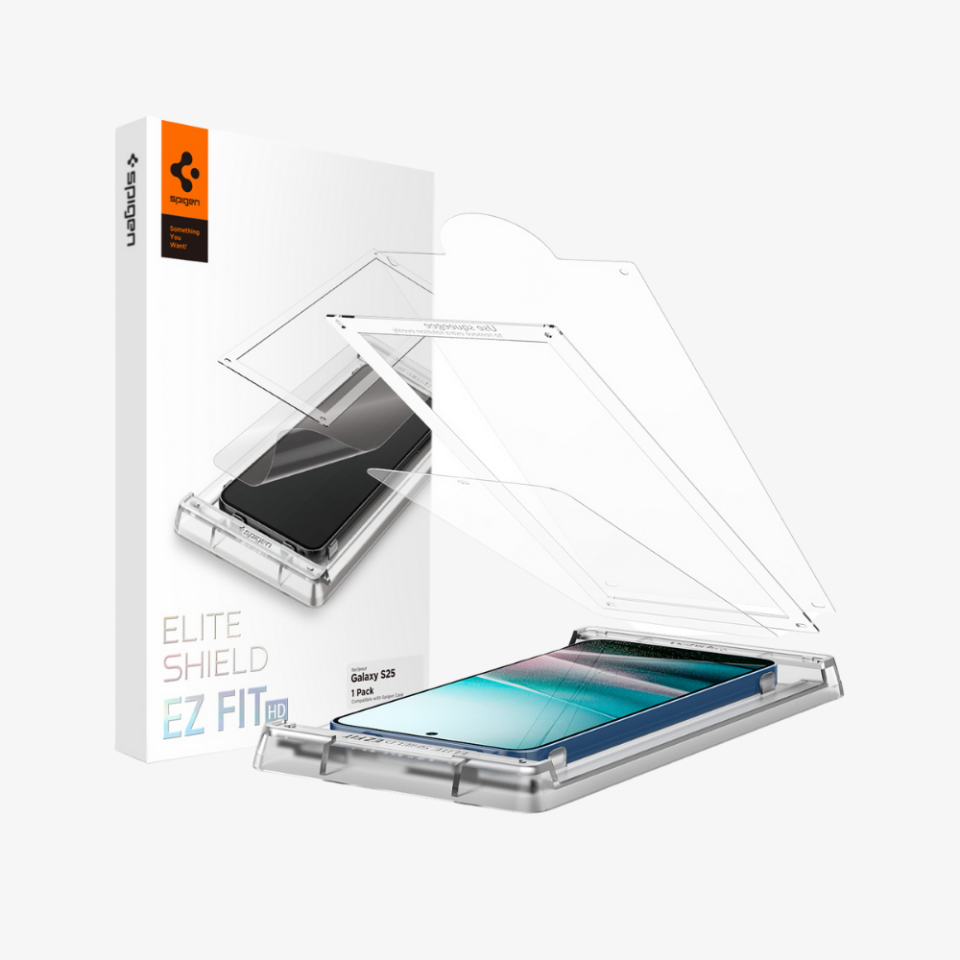 Spigen Galaxy S25 Ekran Koruyucu Film Kolay Kurulum EliteShield EZ Fit HD - AFL09091