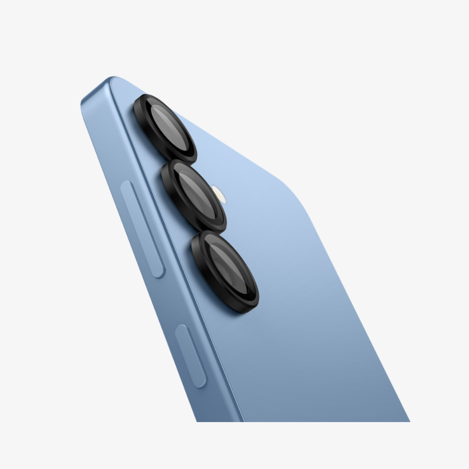 Spigen Galaxy S25 Kamera Lens Camı Koruyucu Glas.tR EZ Fit Optik Pro (2 Adet) Black - AGL09092