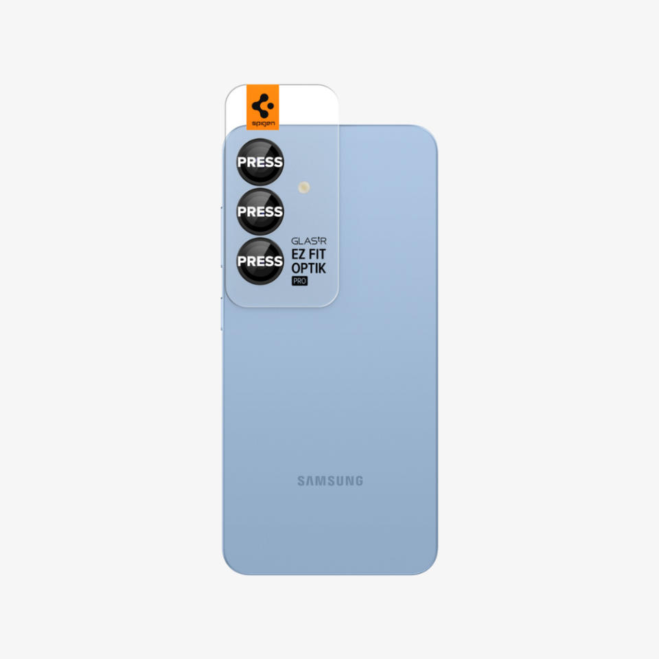 Spigen Galaxy S25 Kamera Lens Camı Koruyucu Glas.tR EZ Fit Optik Pro (2 Adet) Black - AGL09092