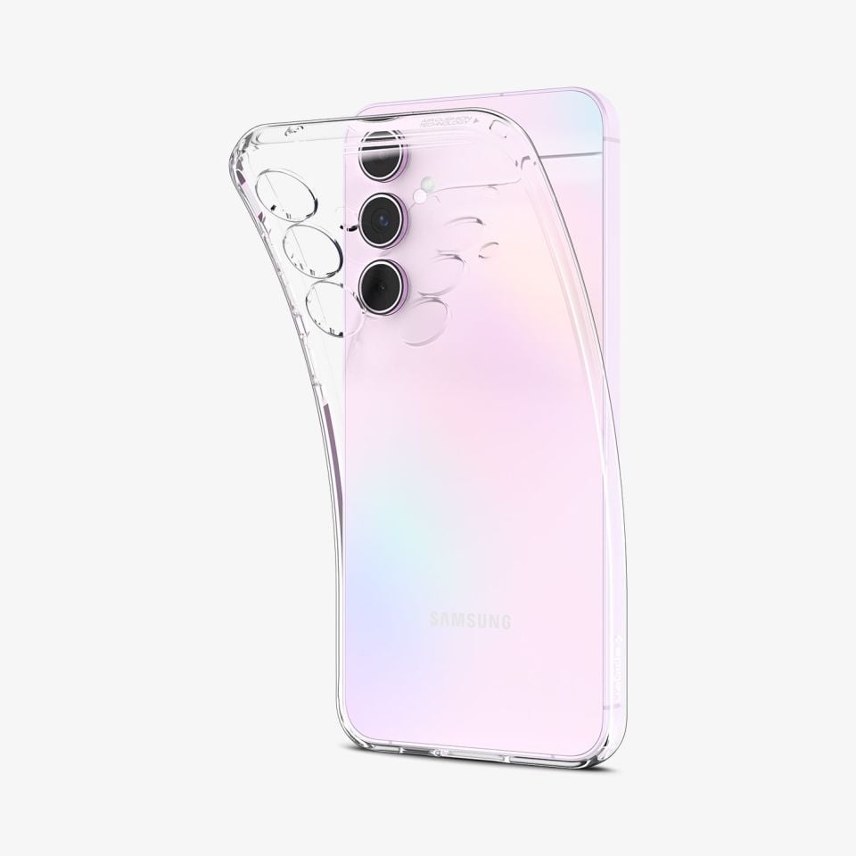 Spigen Galaxy A55 Kılıf Liquid Crystal 4 Tarafı Tam Koruma Crystal Clear