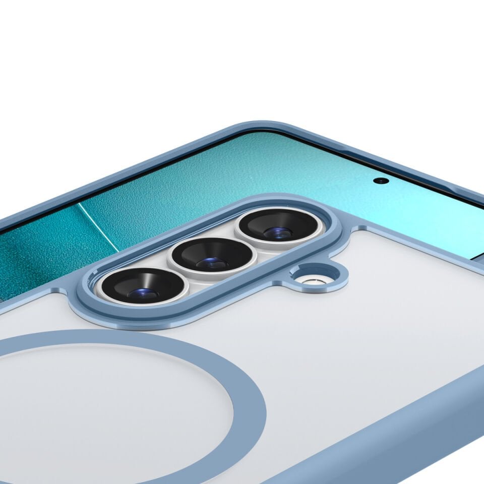 Spigen Samsung Galaxy S26 ile Uyumlu ince Kılıf Ultra Hybrid Sararmaya Dayanıklı DuraClear™ Hava Kanalı Teknolojisi™ Askeri Sınıf Koruma MagFit Şeffaf Kapak Light Blue
