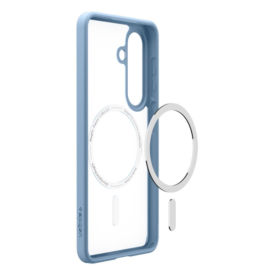 Spigen Samsung Galaxy S26 ile Uyumlu ince Kılıf Ultra Hybrid Sararmaya Dayanıklı DuraClear™ Hava Kanalı Teknolojisi™ Askeri Sınıf Koruma MagFit Şeffaf Kapak Light Blue