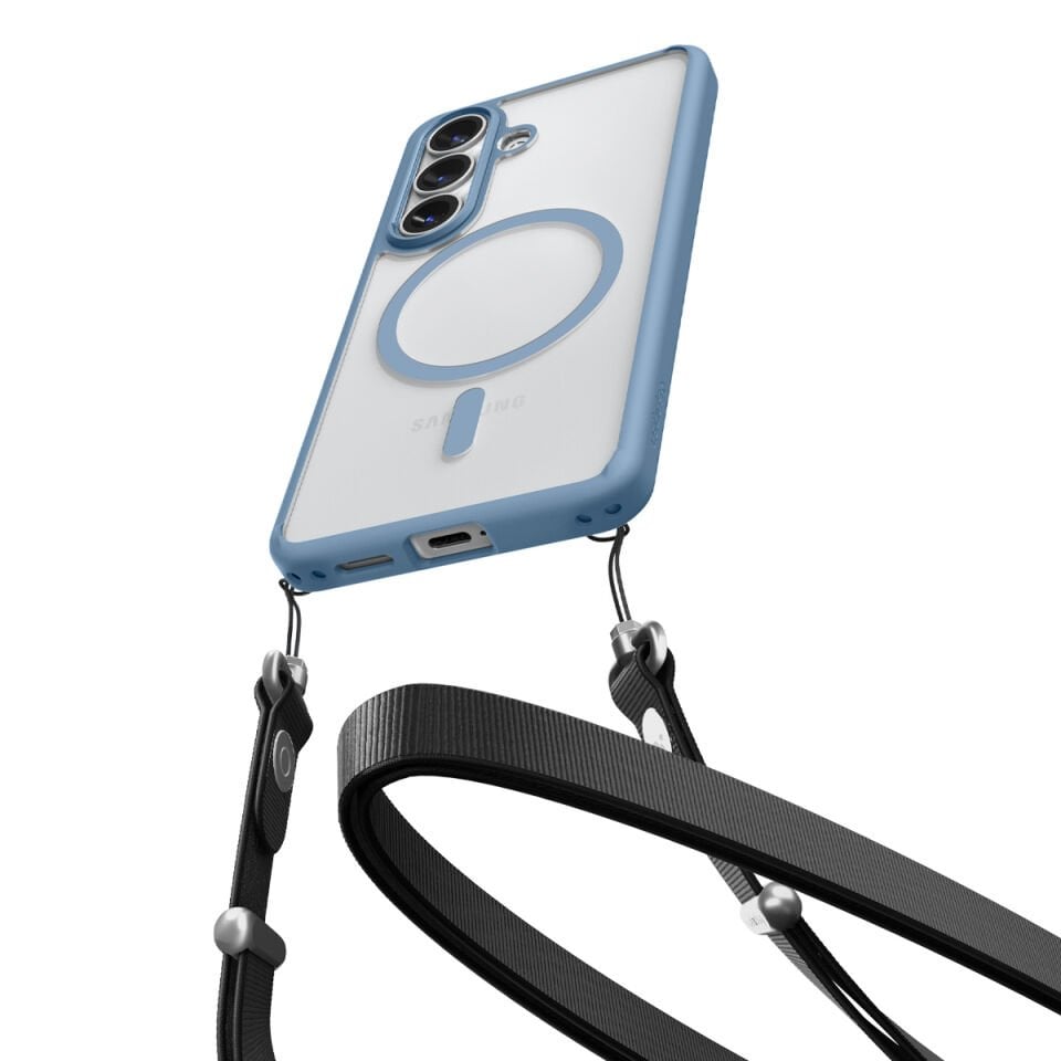 Spigen Samsung Galaxy S26 ile Uyumlu ince Kılıf Ultra Hybrid Sararmaya Dayanıklı DuraClear™ Hava Kanalı Teknolojisi™ Askeri Sınıf Koruma MagFit Şeffaf Kapak Light Blue