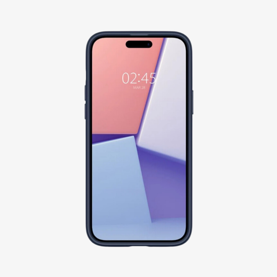 iPhone 15 Plus Kılıf, Spigen Crystal Hybrid Navy Blue