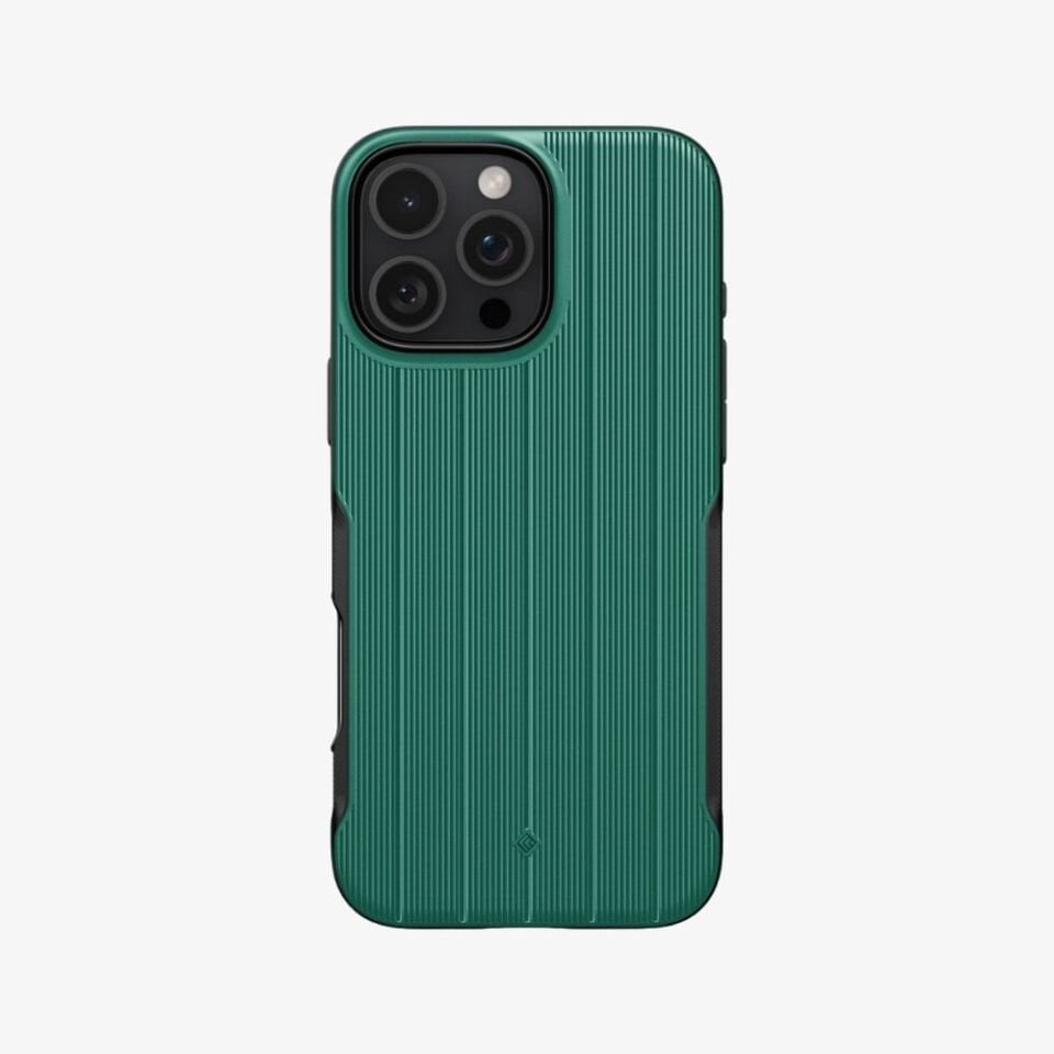 Spigen Caseology iPhone 16 Pro Kılıf Dual Grip Mag MagSafe Özellikli Braided Green