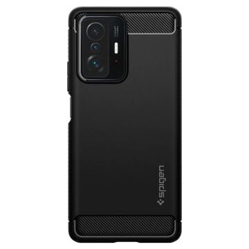 Xiaomi 11T / 11T Pro Kılıf, Spigen Rugged Armor Matte Black