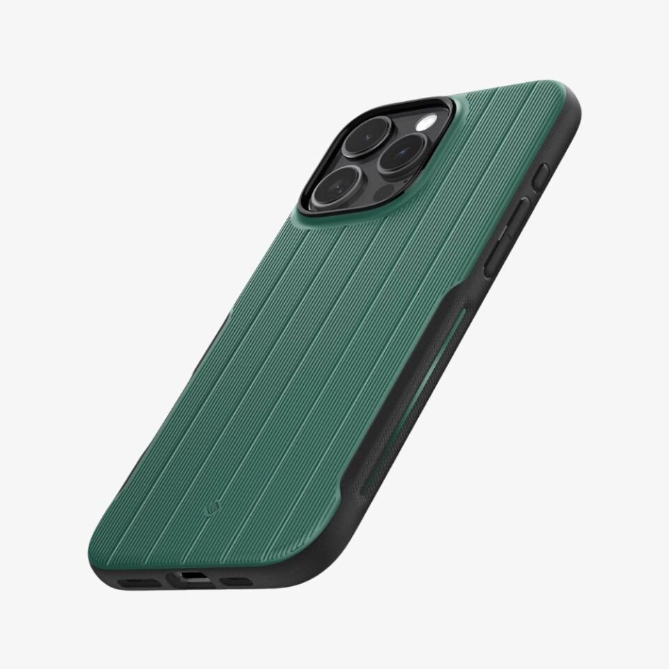 Spigen Caseology iPhone 16 Pro Kılıf Dual Grip Mag MagSafe Özellikli Braided Green
